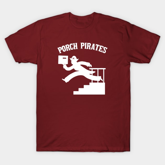 Package Thief Pirate T-Shirt by RussellTateDotCom